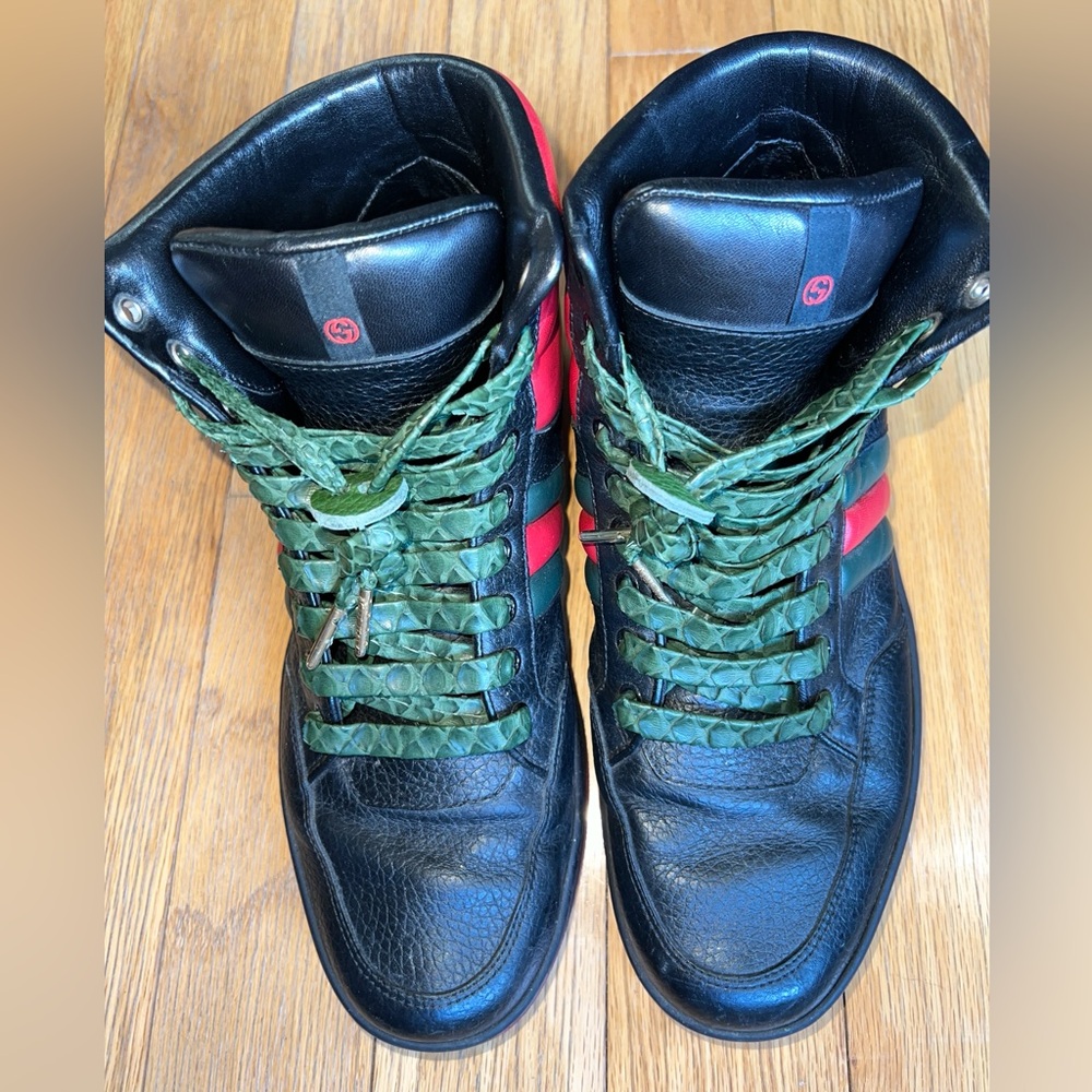 Gucci sneakers with custom Snake laces